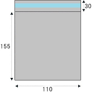 カラーアルミ蒸着のり付袋（レッド）　AZRD-5　 (110×155mm) 100枚入り