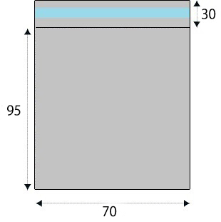 カラーアルミ蒸着のり付袋（バイオレット）　AZVI-3A　 (70×95mm) 100枚入り
