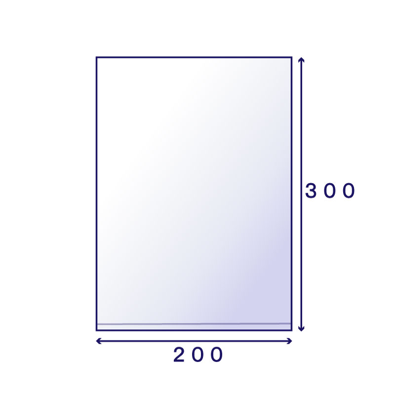 ポリ規格袋 デイリーパックS-11 厚さ0.03mm (200×300mm) 100枚入り