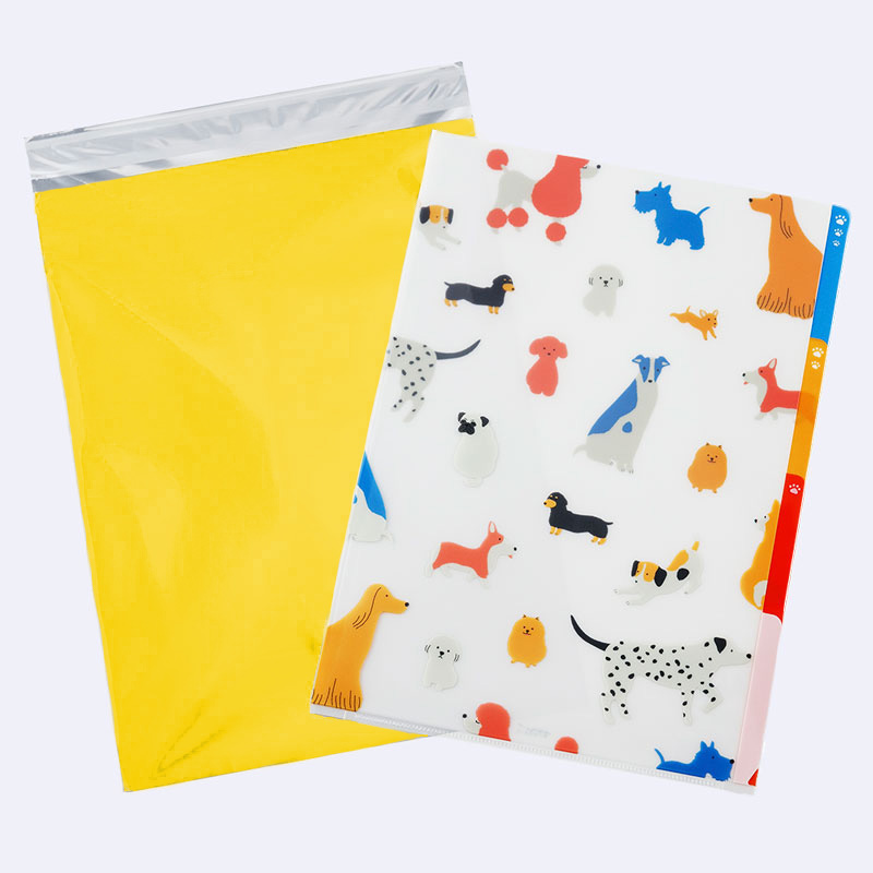 カラーアルミ蒸着のり付袋（イエロー）AZYL-10 (230×315mm) 100枚入り